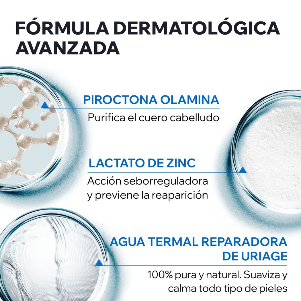 Shampoo Uriage Anticaspa DS Hair 200 mL, , large image number 3