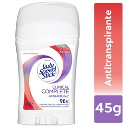 Lady Speed Stick Desodorante Barra Clinical Protection Stress Defense x 45 g