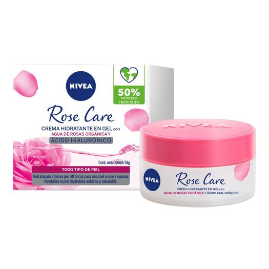 Crema facial NIVEA Rose Care en Gel 50ml, , large image number 1