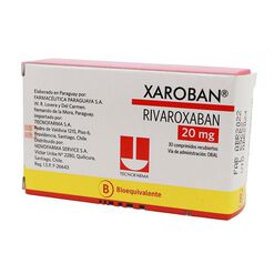 Xaroban 20 mg 30 Comprimidos Recubiertos