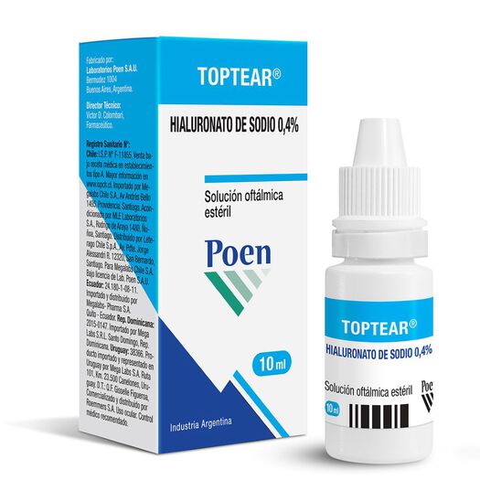 Toptear 0,4 % x 10 mL Solución Oftálmica, , large image number 0