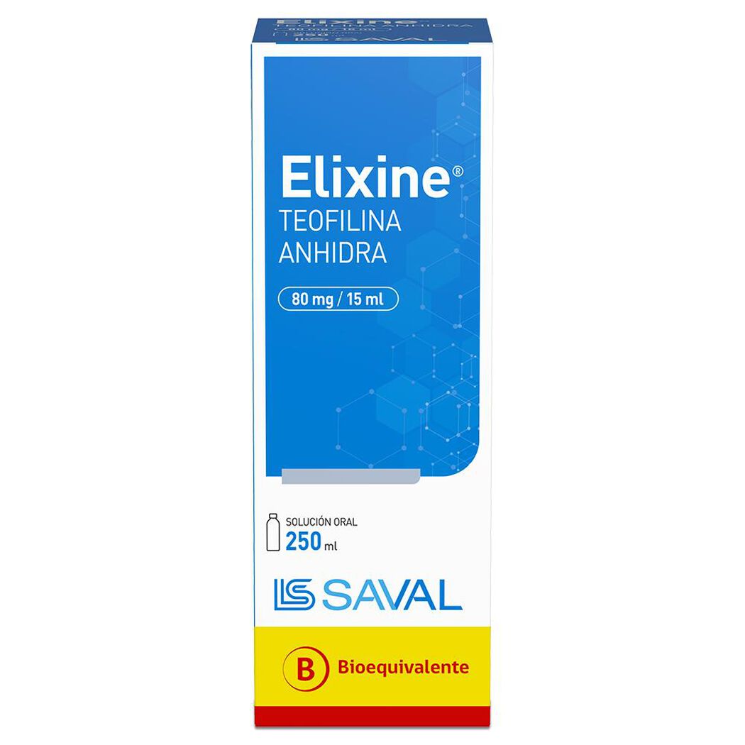 ELIXINE Teofilina anhidra 80 mg 250 ml, , large image number 0
