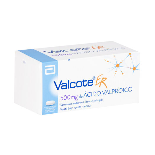 Valcote ER 500 mg x 50 Comprimidos Recubiertos de Liberación Prolongada, , large image number 0