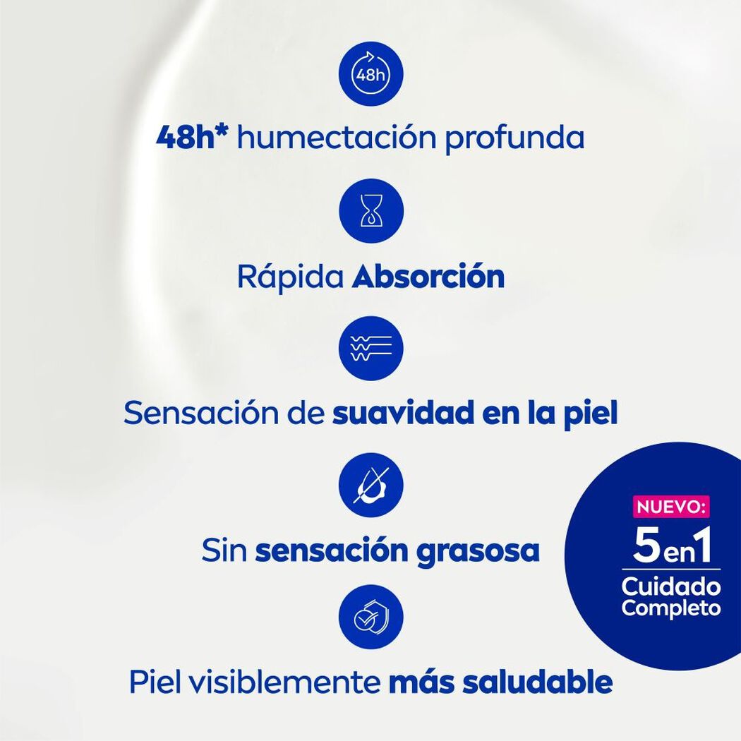 Crema Corporal Nivea Hidratante Express 1000 mL, , large image number 3