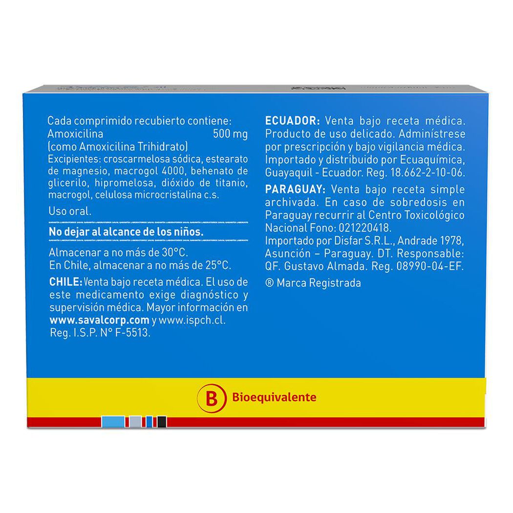 AMOVAL Amoxicilina 500 mg 21 comprimidos, , large image number 1