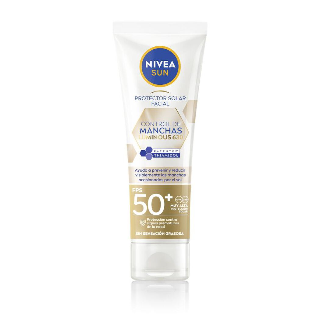 Protector Solar Nivea Sun Luminous FPS 50+ 40Ml, , large image number 1