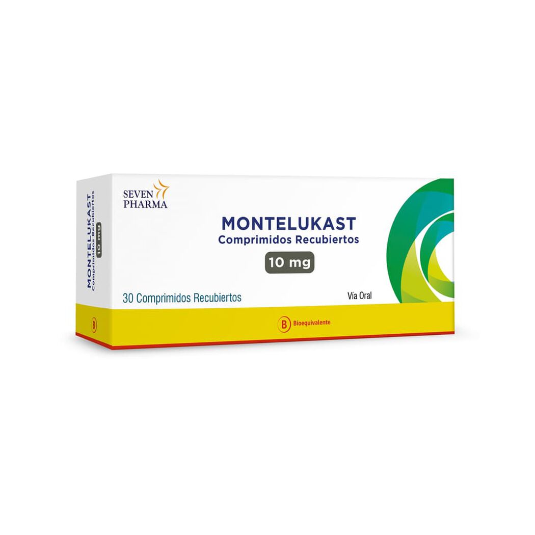 Montelukast 10 mg x 30 Comprimidos Recubiertos SEVEN PHARMA CHILE SPA, , large image number 0