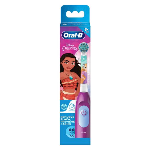 Oral B Cepillo de Dientes Eléctrico Infantil con 1 Repuesto, Diseño Disney  Princess, con Temporizador, Cabezal Redondo y Mango Ergonómico