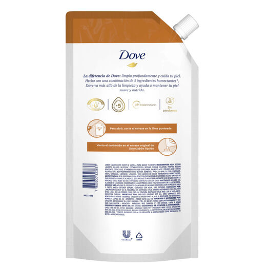 Jabón Líquido Dove Dove Karite Doy Pack 450 mL, , large image number 2