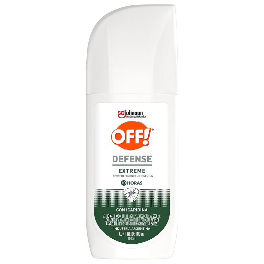 Repelente Off Defense Extreme Spray 100Ml, , large image number 0
