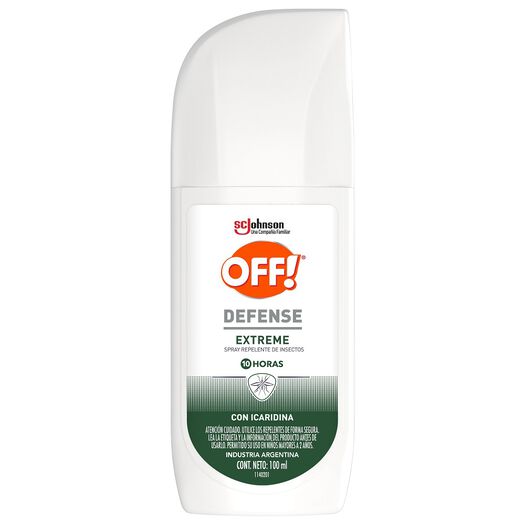 Repelente Off Defense Extreme Spray 100Ml, , large image number 0