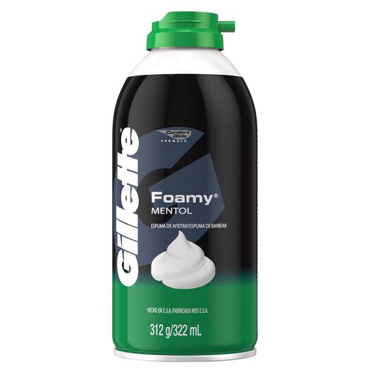 Espuma De Afeitar Gillette Foamy Mentol Refrescante, 322 Ml, , large image number 4