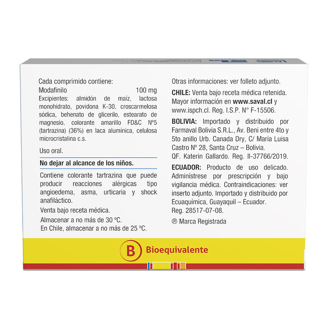 ALERTEX Modafinilo 100 mg 30 comprimidos, , large image number 1