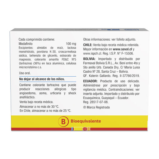 ALERTEX Modafinilo 100 mg 30 comprimidos, , large image number 1