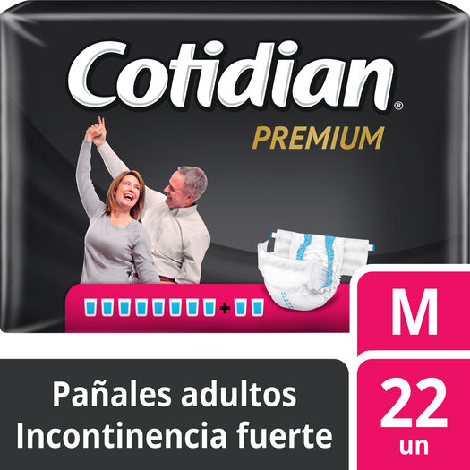 Cotidian Pañal Adulto Premium M x 22 Unidades, , large image number 0