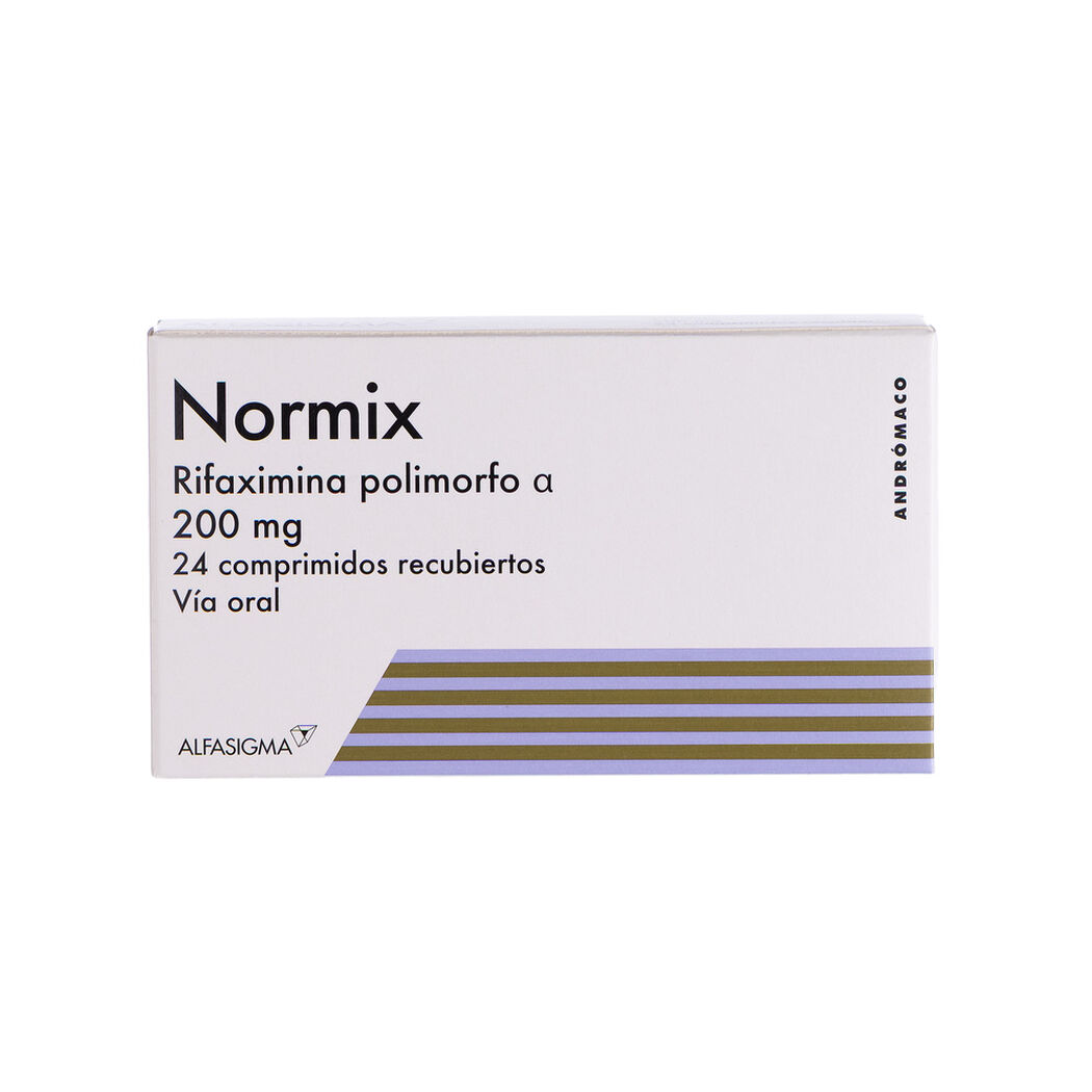 Normix 200 mg x 24 Comprimidos Recubiertos, , large image number 0