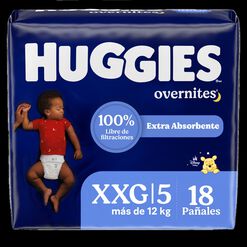 Pa&ntilde;al Huggies Nocturno Overnites XXG 21 Unidades
