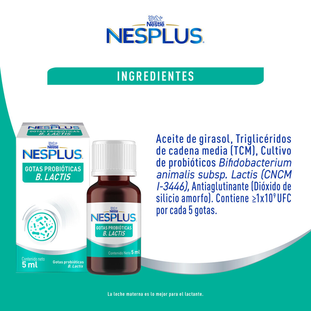 Probi&oacute;tico Nesplus B.lactis 5ml , , large image number 3
