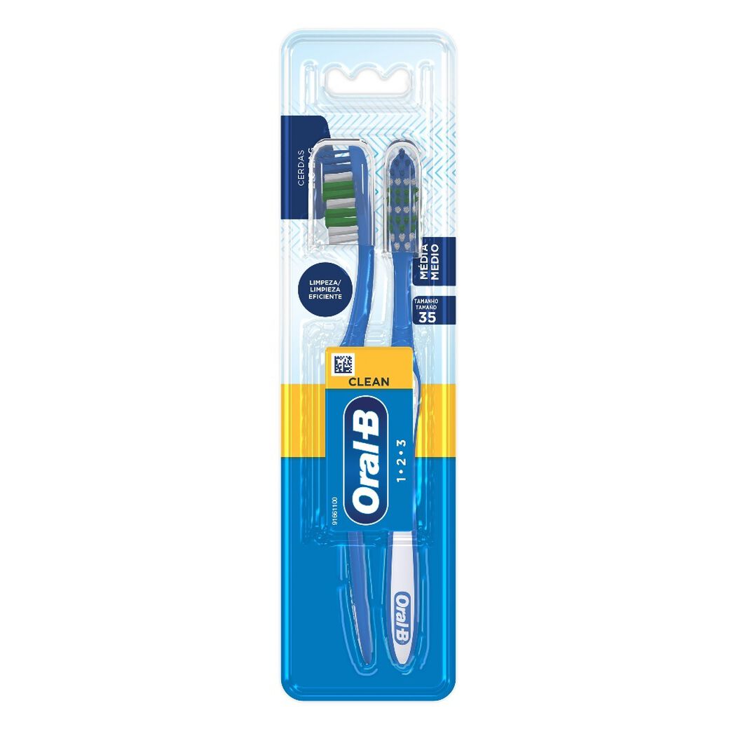 Cepillo de Dientes Oral B Clean Medio 2 un, , large image number 4