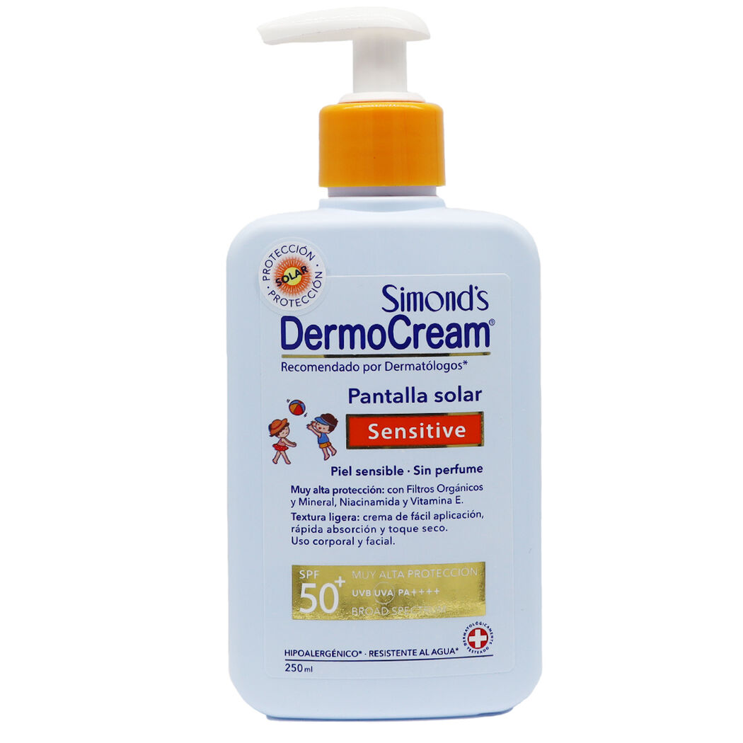 Protector Solar Dermocream Sensitive Spf50+ 250 mL, , large image number 0