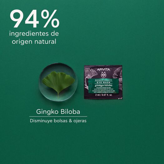 Mascarilla Antifatiga con Ginkgo Biloba de ojos 2x2ml Apivita, , large image number 3
