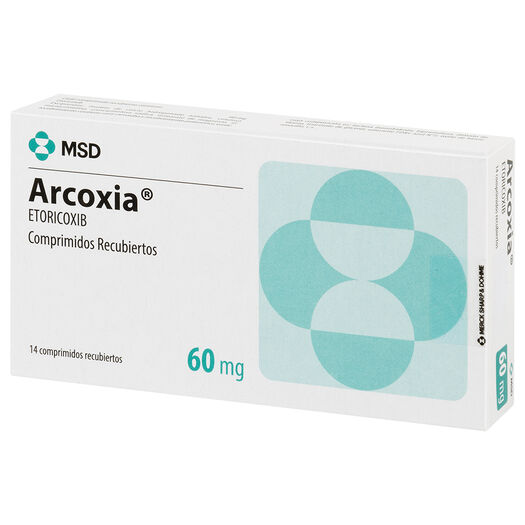 Arcoxia 60 mg x 14 Comprimidos Recubiertos, , large image number 2