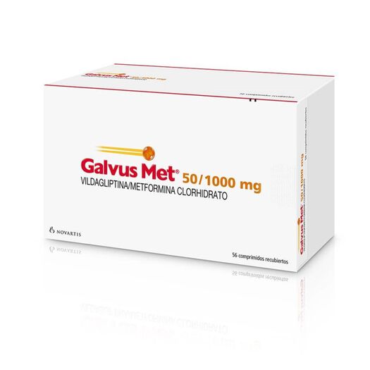 Galvus Met 50 mg/1000 mg x 56 Comprimidos Recubiertos, , large image number 0