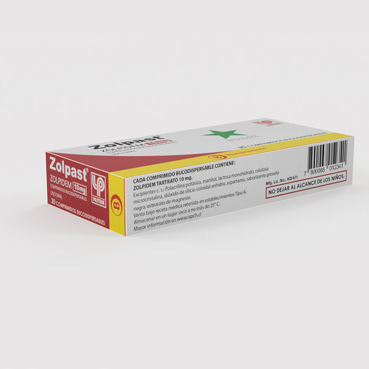 Zolpast 10 mg Caja 30 Comp. Bucodispersables, , large image number 0