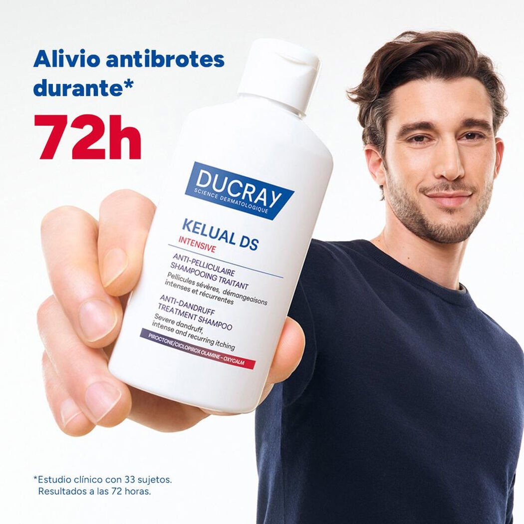 Shampoo Tratamiento Anticaspa Intensivo Ducray Kelual DS 100 ml, , large image number 2