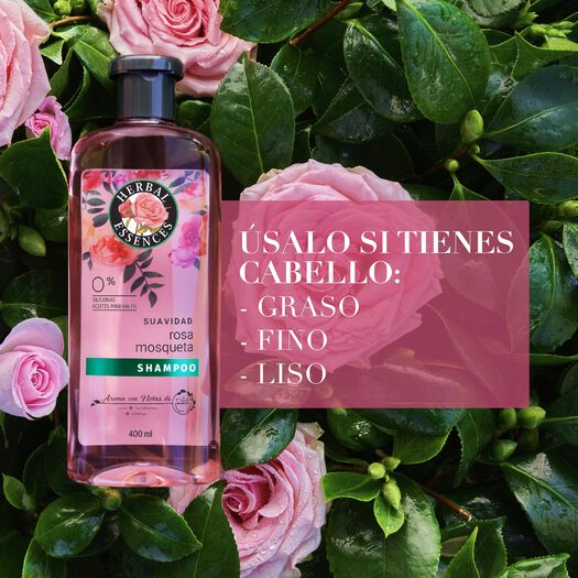 Herbal Essences Shampoo Lisse Rose Hips x 400 mL, , large image number 1