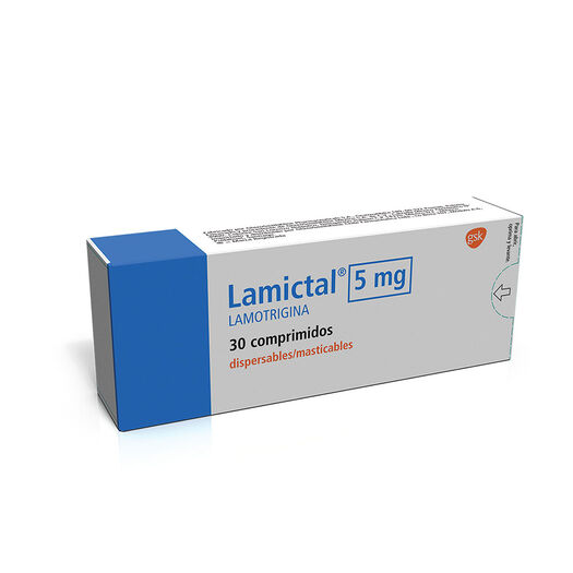 Lamictal 5 mg x 30 Comprimidos Dispersables, , large image number 0