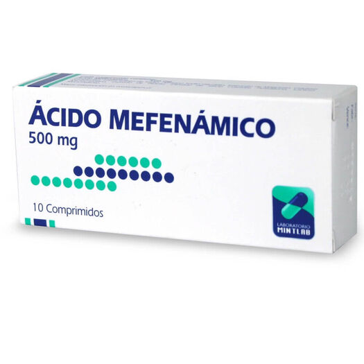 Acido Mefenamico 500 mg x 10 Comprimidos MINTLAB CO SA, , large image number 0