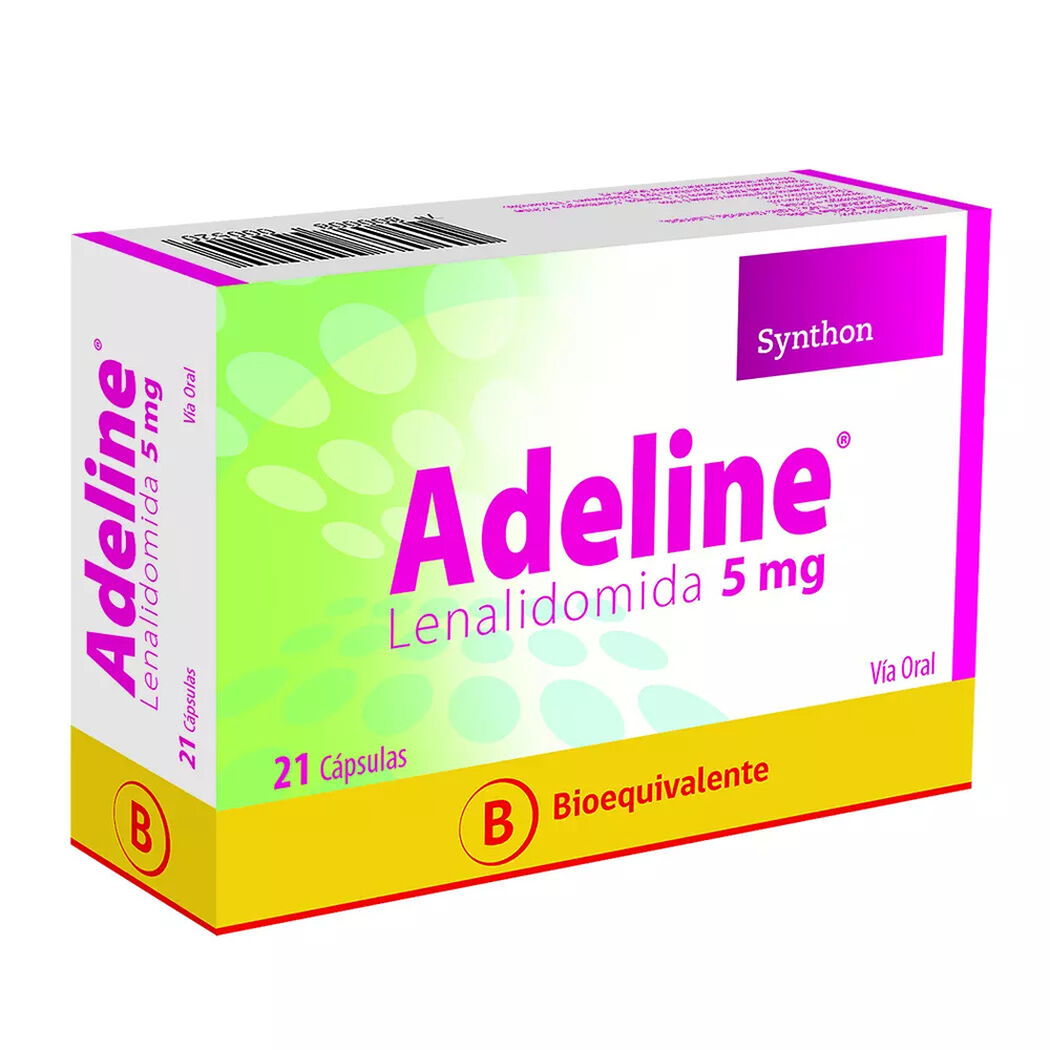 Adeline 5 mg Caja 21 C&aacute;psulas, , large image number 0