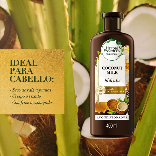 Acondicionador Herbal Essences Coconut Milk 400 mL, , large image number 2