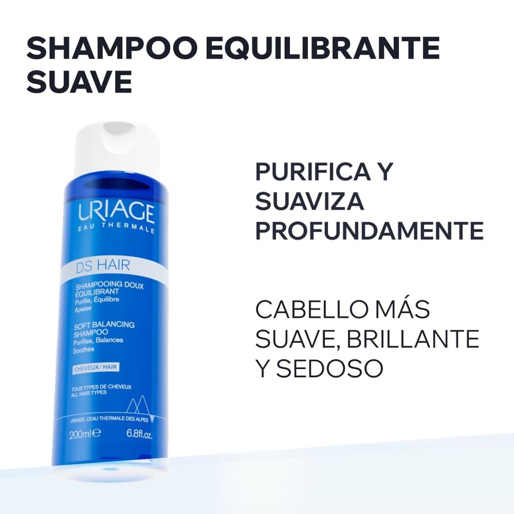 Shampoo Uriage Equilibrante DS Hair 200 mL, , large image number 1