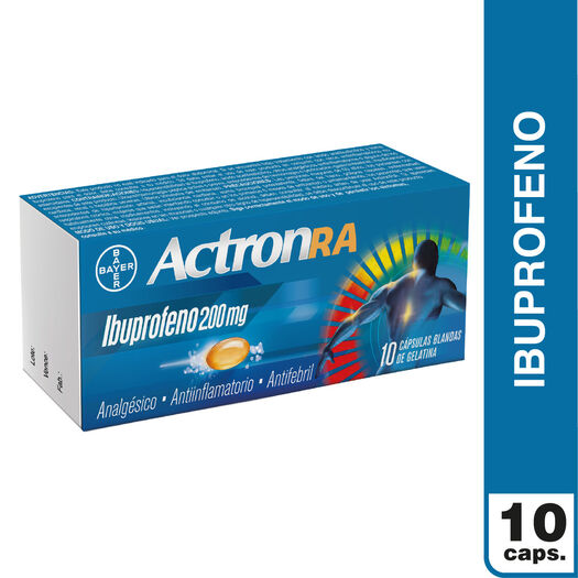 Actron RA 200 mg x 10 Cápsulas Blandas, , large image number 1