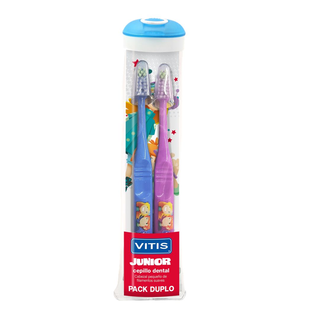 Pack 2 Cepillos Dentales PHB Junior + Estuche, , large image number 1