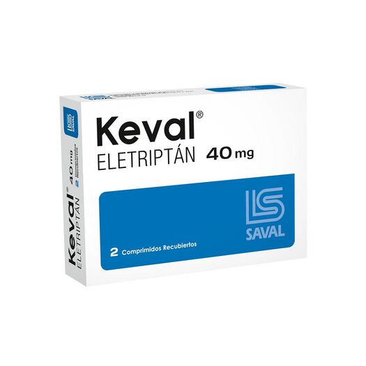 Keval 40 mg x 2 Comprimidos Recubiertos, , large image number 0