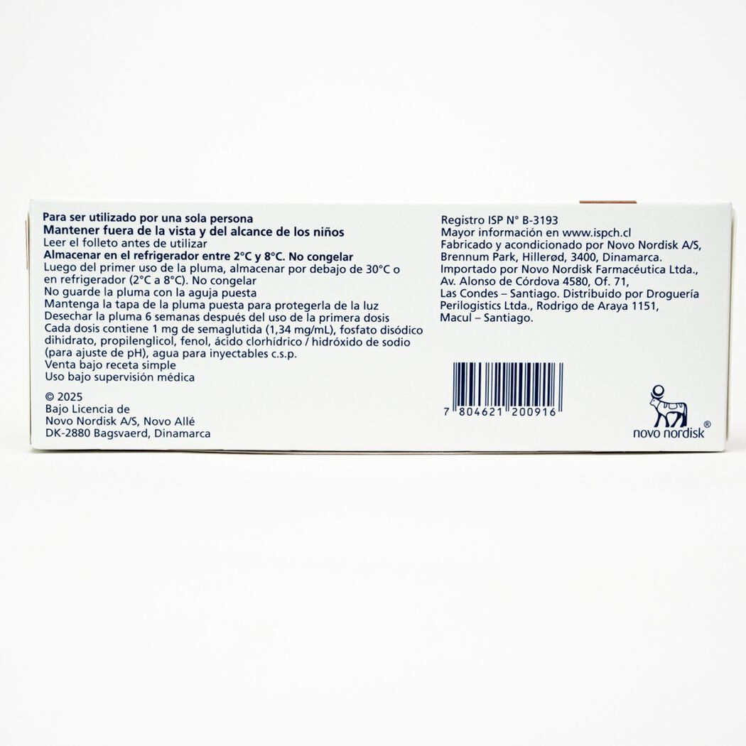 Wegovy Semaglutida 1mg/dosis Inyectable 1 Pluma Prellenada, , large image number 1