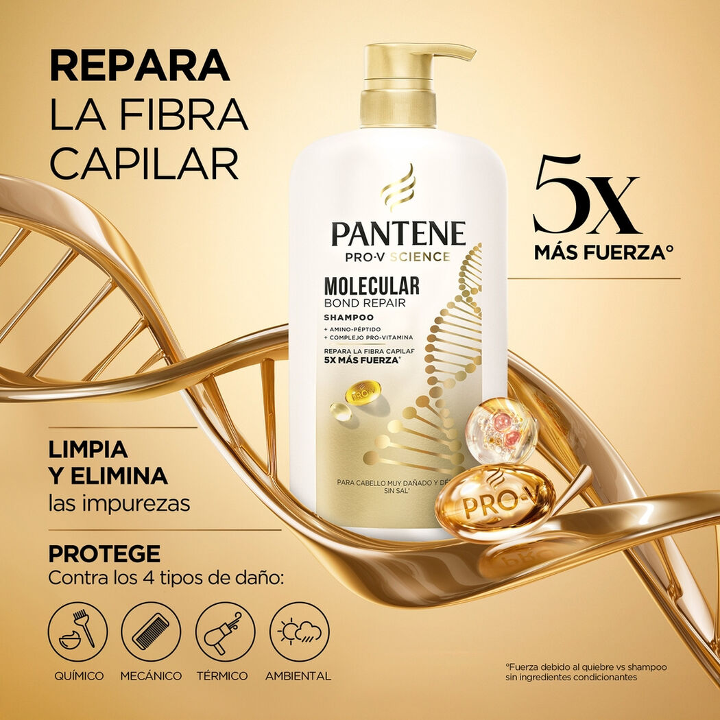Shampoo Pantene Molecular Bond Repair 1L, , large image number 2