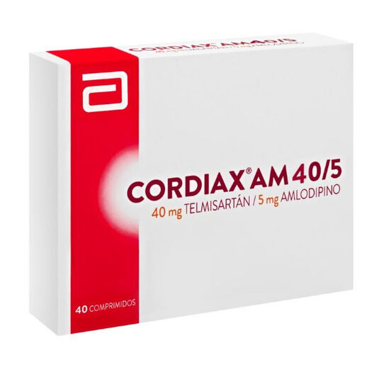 Cordiax AM 40 mg/5 mg x 40 Comprimidos, , large image number 0