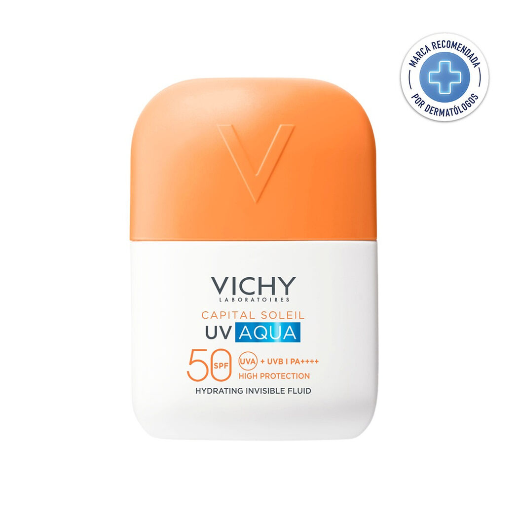 Vichy Capital Soleil UV Aqua Fluido Invisible Hidratante FPS 50 50ml, , large image number 0