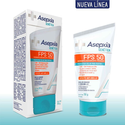 Asepxia Protector Solar Matificante Fps 50 50 Ml, , large image number 1