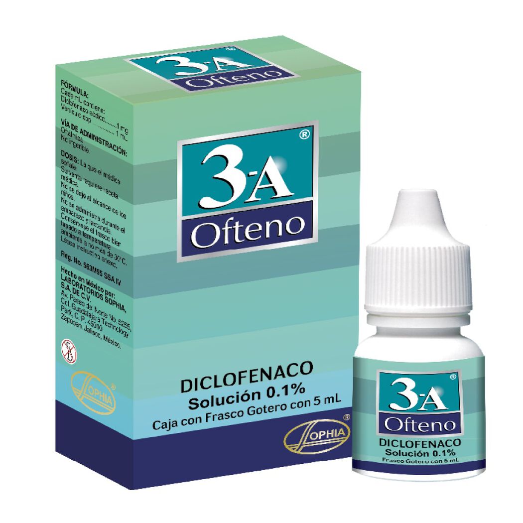 Solución Oftálmica 3A Ofteno 0.1% 5 mL, , large image number 0