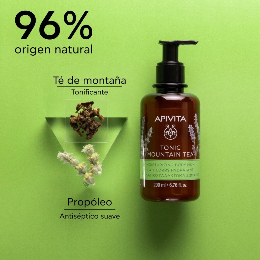 Leche Corporal Hidratante Tonic Mountain Tea 200ml Apivita, , large image number 2