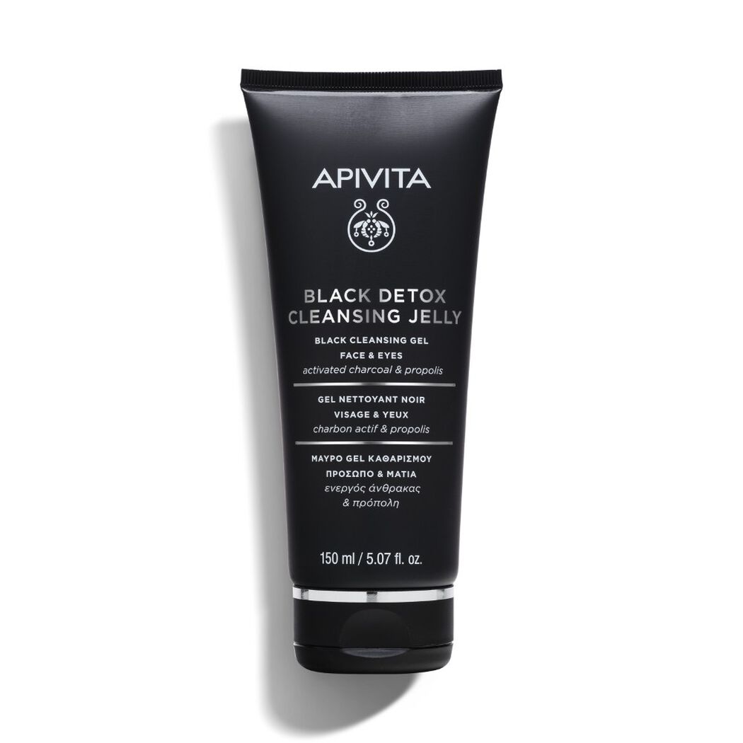 Gel Apivita Limpiador Negro Detox 150 mL, , large image number 0