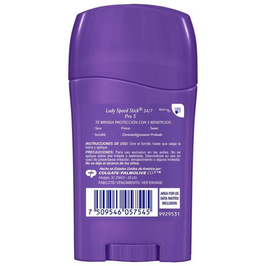 Desodorante en Barra Lady Speed Stick Pro5 24/7 45 G, , large image number 2