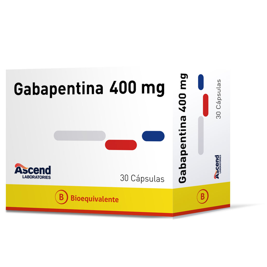 Gabapentina 400 mg x 30 C&aacute;psulas ASCEND, , large image number 0