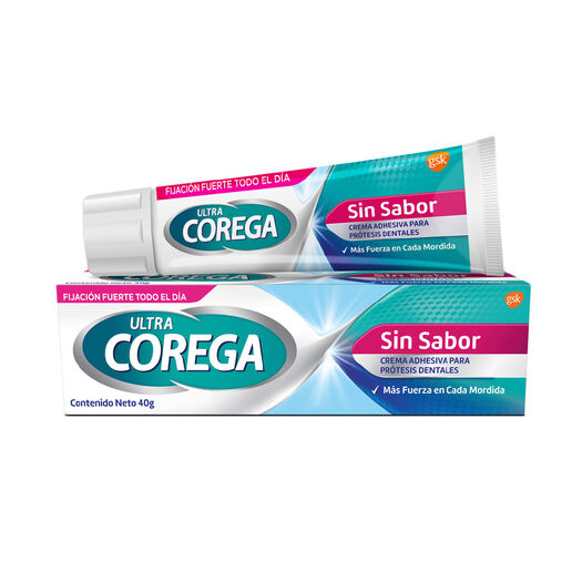 Corega Ultra Crema Adhesiva Sin Sabor x 40 g, , large image number 2