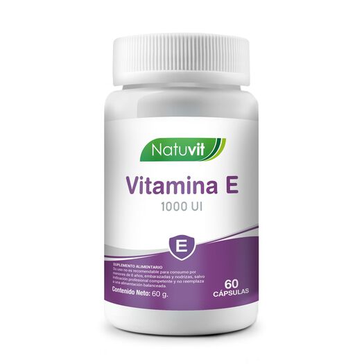 Natuvit Vitamina E 1000 Ui 60 Cápsulas, , large image number 0